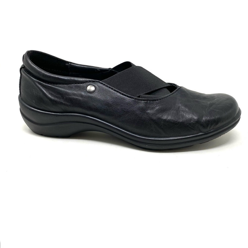 Romika Dora 01 Black Leather Slip On Comfort Walking Shoes
